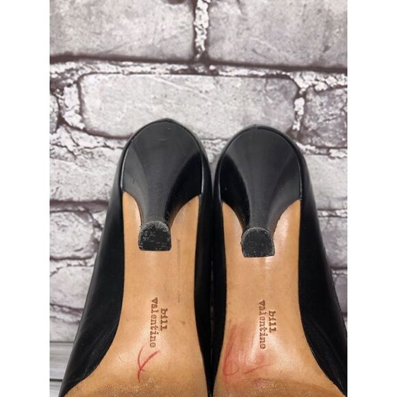 Bill Valentine VTG Burgundy Leather Slip On Classic Heels Women Sz 7M US/37.5EU - Picture 13 of 16